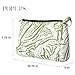 POPUPS Large Makeup Bag with Zipper - Waterproof Neoprene Cosmetic Bag 7.7 x 10.75 x 5 inches