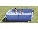 Incluye tapón de desagüe Piscinas Toi 3169 Piscina Infantil Cuadrada, Azul, 190x190x45 cm