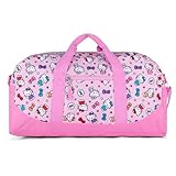 Hello Kitty Duffle Bag, 16” Travel Sleepover Bag for Girls, Weekender Bag, Pink Dance Bag
