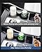 JJMY Cup Holder Inserts for 2021-2025 2026 KIA Sorento Accessories, Non-Slip TPE Center Console Protector Organizer to Prevent Spills & Scratches for Sorento Interior Accessories