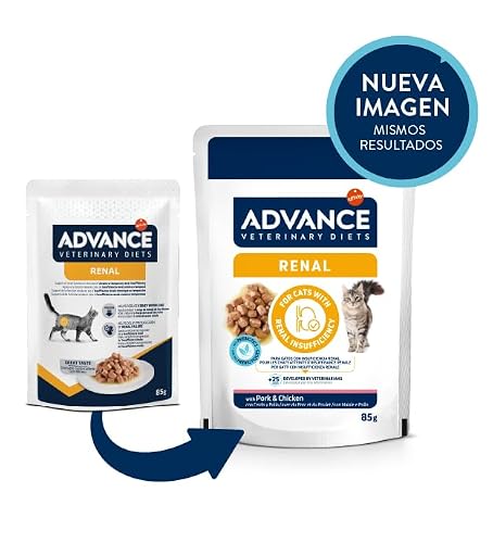Miniatura 9 de Advance Veterinary Diets Renal - Comida Húmeda Para Gatos: Multipack 12 Bolsitas De 85g