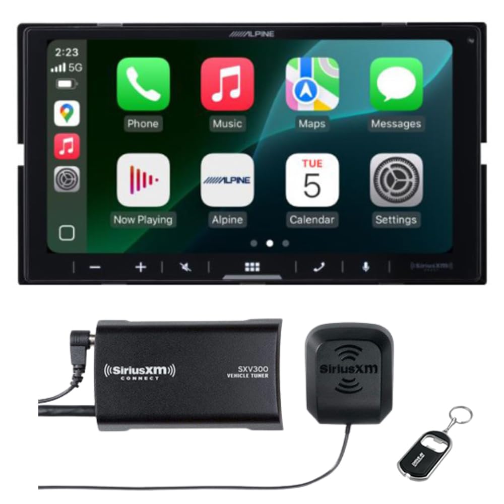 Alpine iLX-W770-M 6.75" Shallow Chassis Double-DIN Capacitive Touchscreen Digital Multimedia Receiver with SXV300V1 SiriusXM Tuner