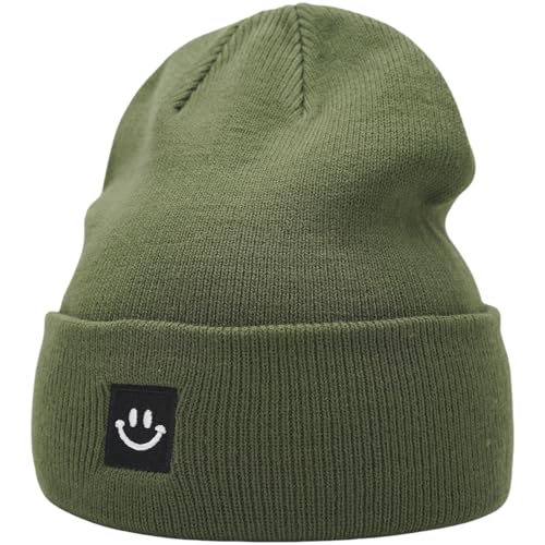 Image of 55cube Knit Beanie Hat Cuffed Plain Skull Cap for Men Women
