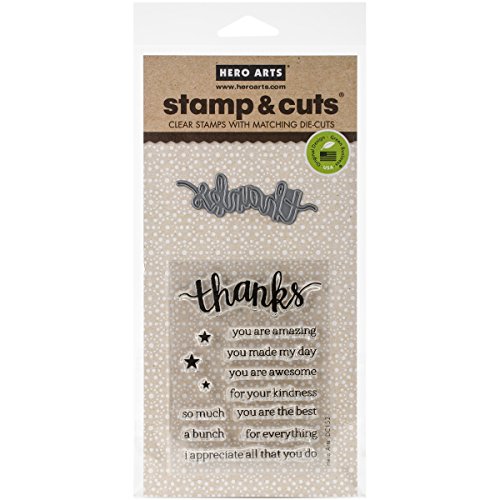 Hero Arts DC152 Stamp & Cut, Thanks