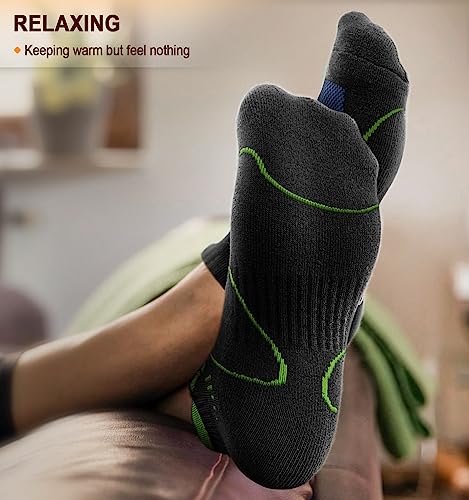 Image of BULLIANT Men Running Ankle Socks 6Pack-Cushioned Support-Low Cut No Show