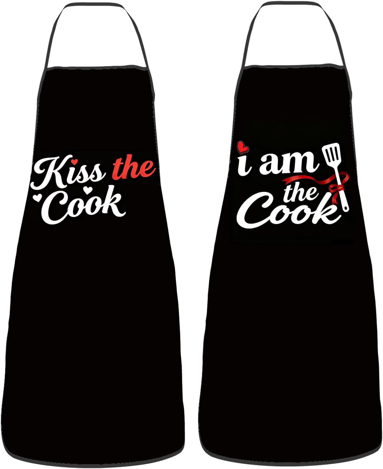 Women Mens Aprons for Cooking,Couple Gifts for Anniversary Valentine's Day, Wedding Gifts for Couples,Funny Kitchen Matching Apron for Bridal Shower,Fathers Day, Birthday, His Hers Engagement Gift