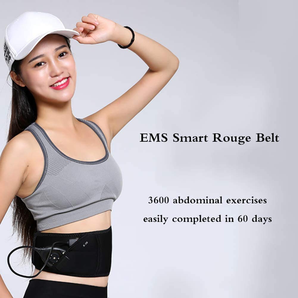 Cinturón Masaje Adelgazante portátil para Bajar Peso, masajeador vibratorio eléctrico para Quemar Grasa Abdominal, 10 Modos, reafirmante Piel para Mujeres y Hombres.