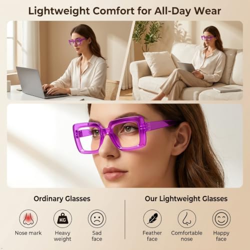 Image of Eyekepper Reading Glasses 1.5, Readers for Women, 2 Pack Purple