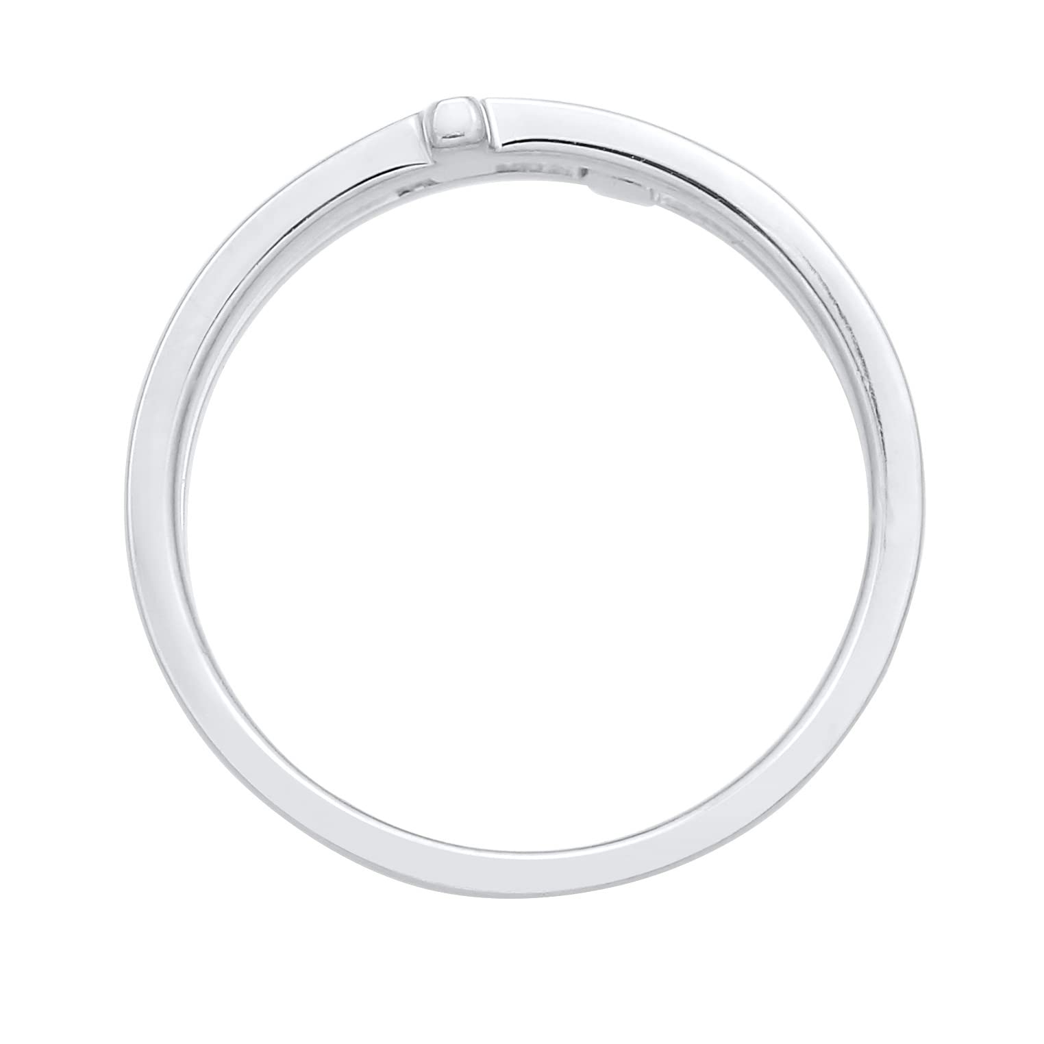 Kuzzoi Anillo para hombre con diseño de cruz pulido, moderno anillo de cruz (10 mm) para hombres de plata de ley 925, anillo de plata con símbolo de cruz doble, tamaño del anillo 60-66, 0605861922
