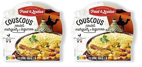 Paul & Louise Couscous poulet merguez Légumes 300g - Prêt
