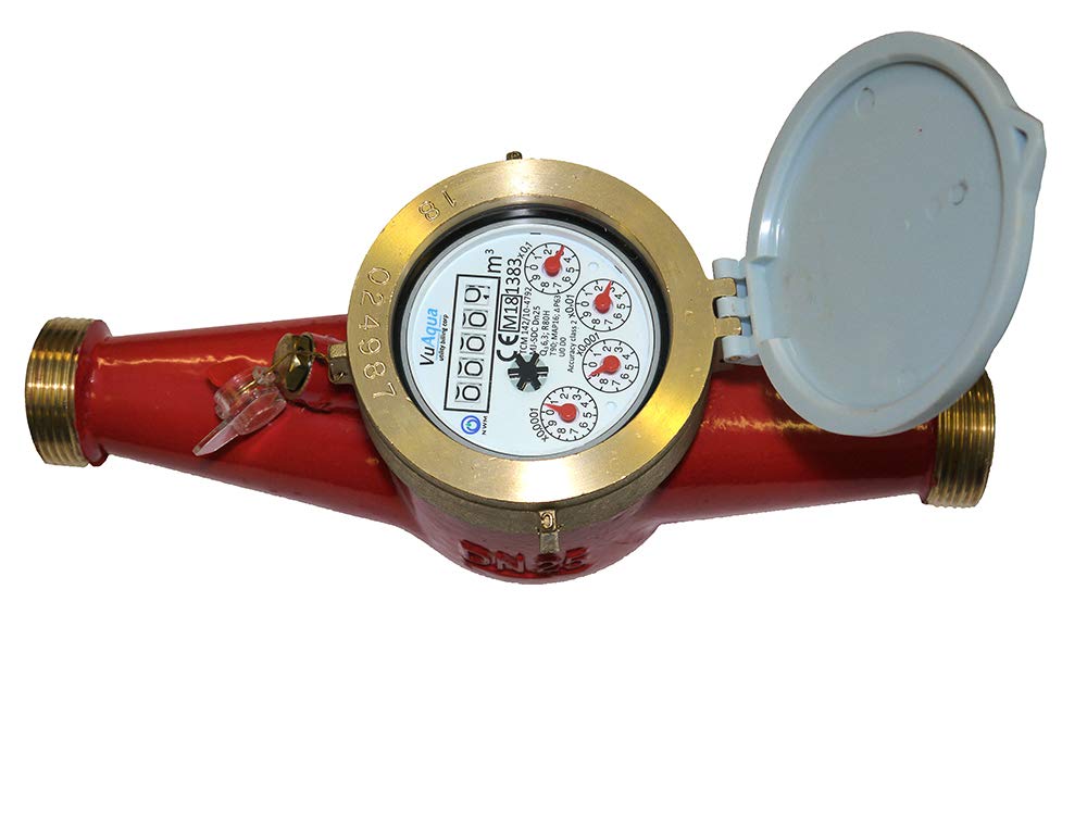 Vuaqua Light Multi-Jet Hot Water Meter 1/2" Bsp (15Mm)