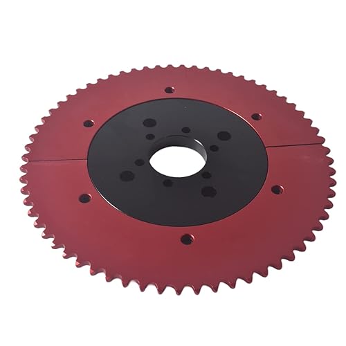 Vista 35 de 53T Split Sprocket Adaptador con piñón para Universal Mini Bike Go Kart (Plata)