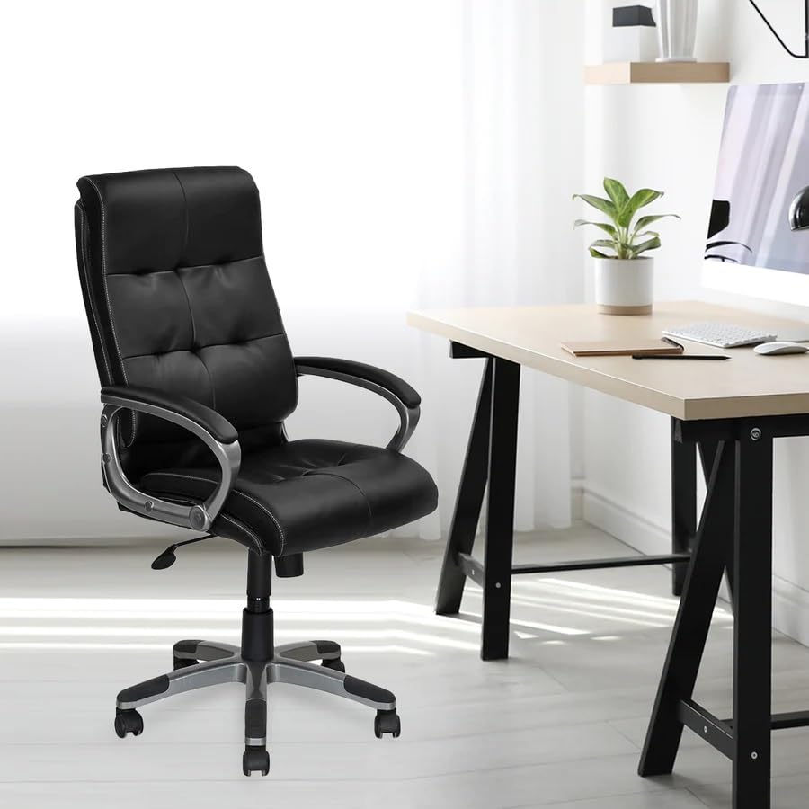 Nilkamal Veneto High Back Office Chair/Study Chair/Computer Chair (Black)