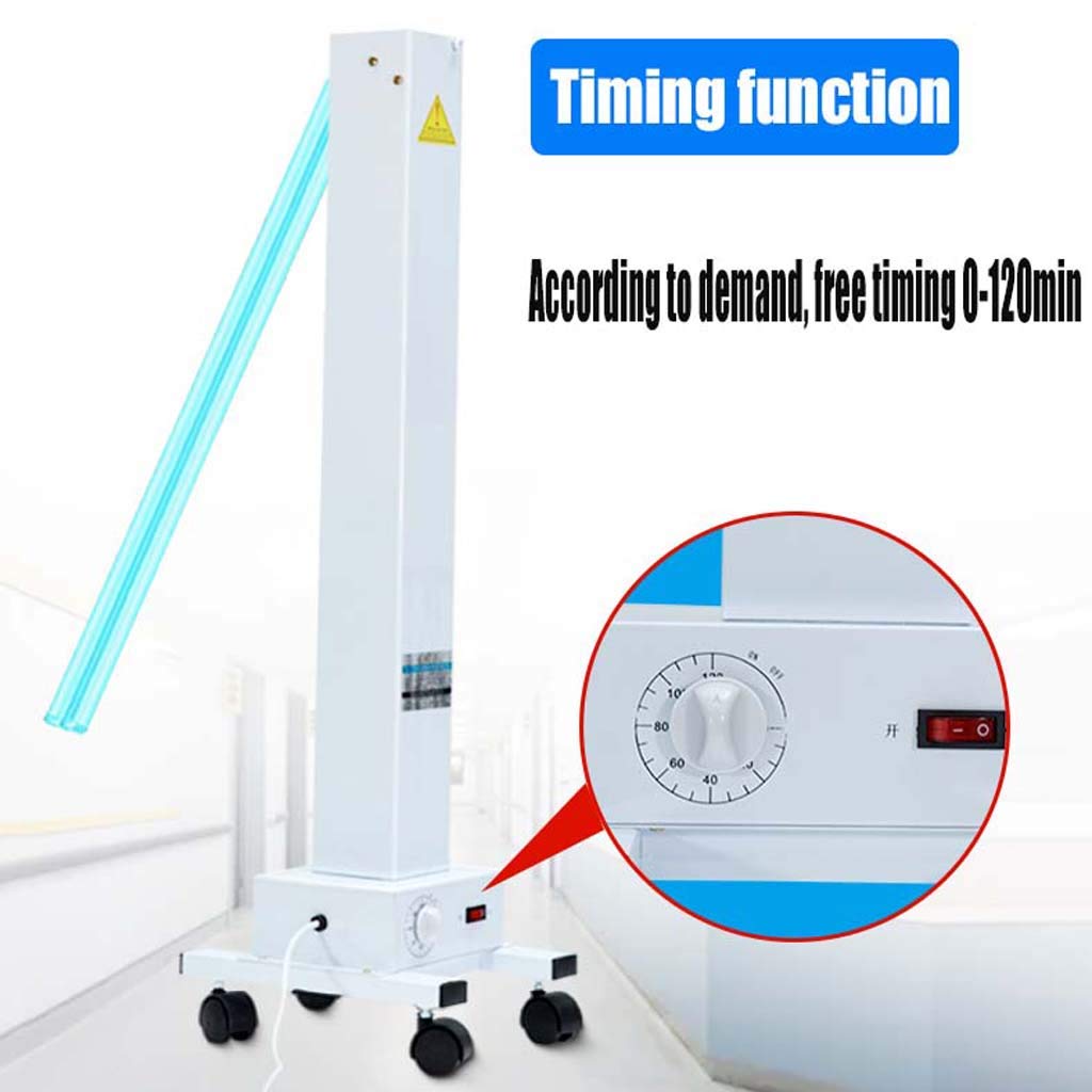 Lámpara de desinfección UV 65W, lámpara de esterilización portátil Escolar 100W | Lámpara de desinfección de ácaros de ozono de Alta Potencia de fábrica -Tasa de esterilización 99.9%