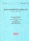  Sonate F-Dur opus.1,4: für Altblockflöte und Klavier