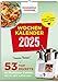 Produktbild Monsieur Cuisine Wochenkalender 2025 by Zaubermix  Küchenkalender  mit Notizfeld  Wandkalender - pro Woche 1 Rezept  Format DIN A 4  Spiralbindung  53 saisonale Rezepte für den Monsieur Cuisine