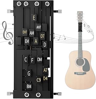 2025 Upgraded Guitar Chord Presser, Guitar Chord Helper for Acoustic Guitars, Guitar Chord Trainer for Beginners Professional Gifts (1 pcs)