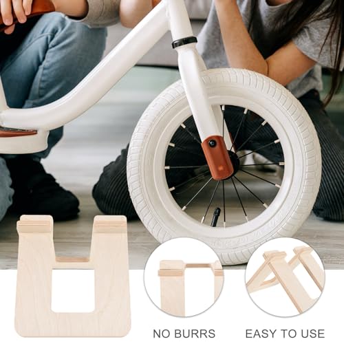 Soporte para scooter y bicicleta de madera estética premium 6