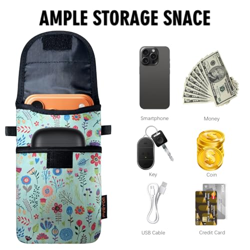 Image of Neoprene Phone Sleeve Pouch Case Bag for Men Women w /Crossbody Strap /Neck Lanyard for iPhone 17 /16 /15 /14 Pro Max, Samsung S25,Pixel 10