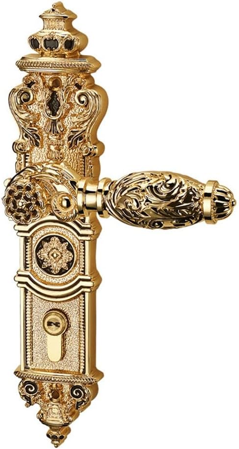 Copper Indoor Universal Wooden Door Lock Mute Villa Solid Bedroom