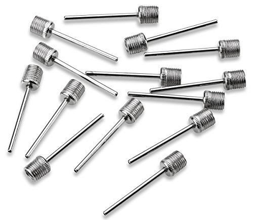 Katzco Inflation Point Needle Set – 15 Durable Inflator Needles – Great for Basketball, Football, Soccer, Sports, Bike Tires, Gyms, Homes, and More - Sports and Outdoors