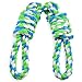 EETOYS Tug Rope for Large Dogs, Tug of War Dog Toy with 2 Handles Easy for Interaction Between Human and Large Breeds, Adult-Senior, Dental Floss Rope for Dogs’ Dental Health