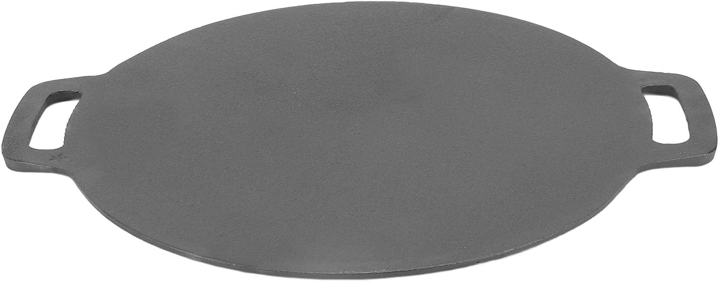 PUSOKEI Pancake Flat Skillet, High Durability Flat Pancake Pan Comfortable Grip for Kitchen Gas Stove (30cm)