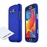 Galaxy Avant Case, [Blue] Slim Grip Rubberized Hard Plastic Case for Samsung Galaxy Avant (2014)
