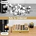 Kssiaz Coffee Pod Holder Drawer, Bamboo K Cup Holder Compatible with Nespresso Vertuo Capsules, 25-45 K Cup Drawer Organizer for Coffee Station Home Office and Kitchen (Bamboo)