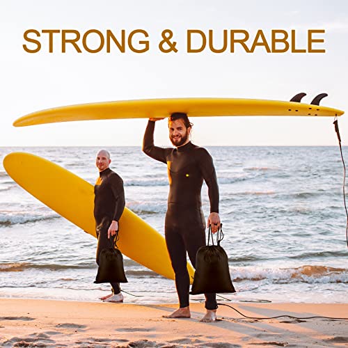 Sotiff 2 Sets Surfboard Fins Thruster 6 Fins Reinforced Surf Board Fins Screw Set Black Soft Surfboard Fin With Surf Bags For Adults Surfing Longboard Shortboard #TOP5