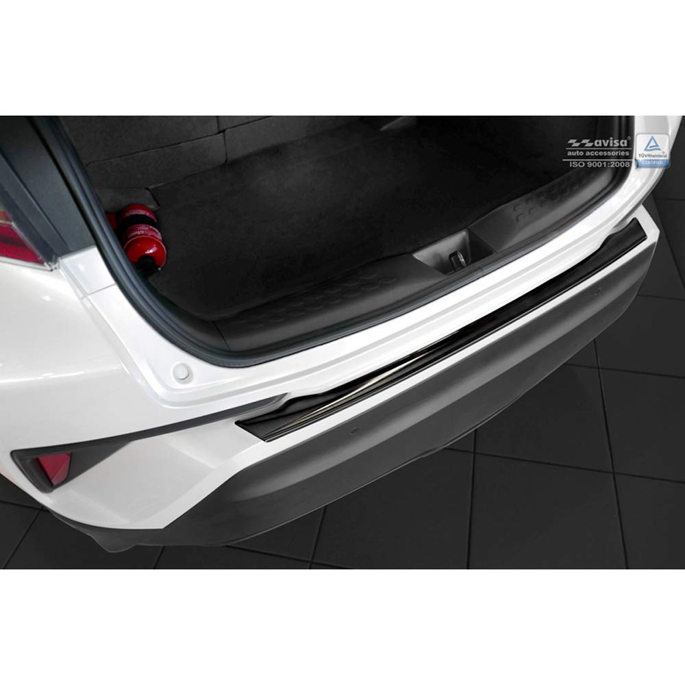 Avisa 2/45160 Black Stainless Steel Rear Bumper Protector Toyota C-HR 2016-'Ribs'