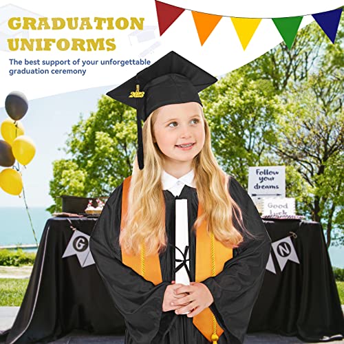 Liengoron Kindergarten Kids Cap And Gown2023Graduation Costume Kids Preschool Cap And Gown With Honor Cord Tassel Charm Stole #TOP4