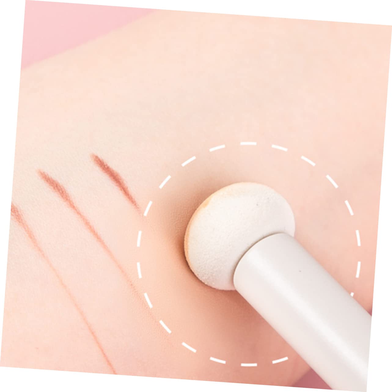 FOMIYES 4 Set Di Spugna Per Il Trucco Con Manico Per Fondotinta Crema Per Gli Occhi 4 Pezzi*4