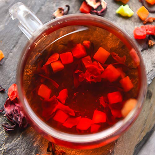 通用 50g-500g Luoshen Flor de Hibisco Té de Grano de Fruta Té perfumado de Comida Fresca y Saludable Hecho a Mano (250g) - Imagen 8