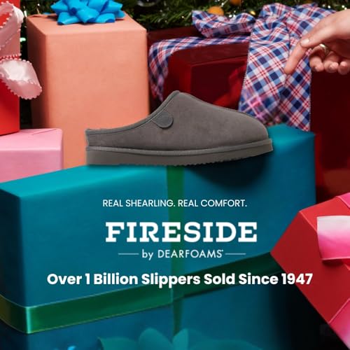Image of Fireside by Dearfoams Men's Grafton Shearling Indoor /Outdoor Clog