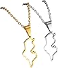 Outline Tunisie Pendant Necklaces Tunisienne Jewelry Tunisia Women Her @365621