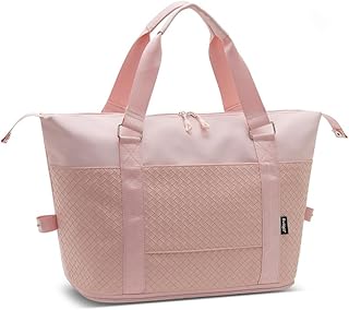 شنطة يد كبيرة توت انيقة للسفر - متعددة الاقسام، خفيفة الوزن ومتينة للاستخدام اليومي - 2603 - بينك