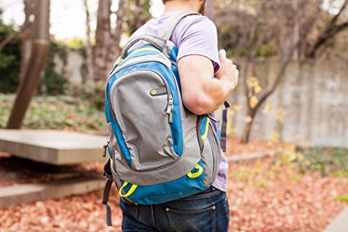 HP Outdoor Sport - Mochila para ordenador portátil, gris y azul