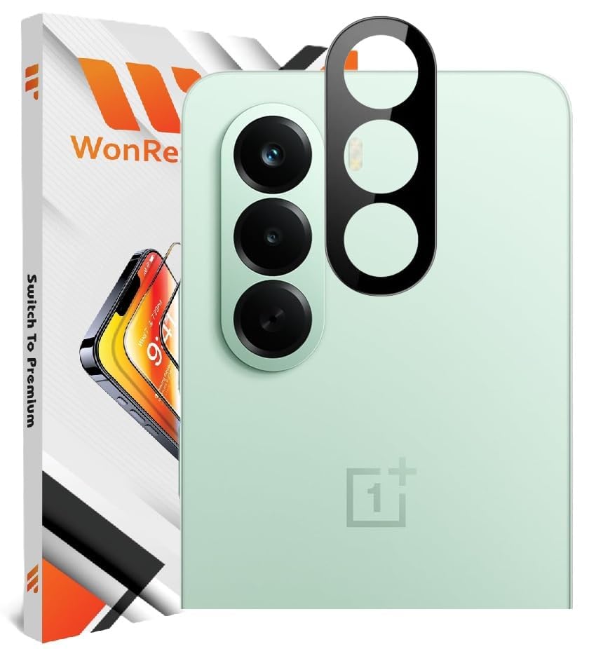 Image of [1+1 Tempered Glass for OnePlus Nord CE 6 Lite 5G with Camera Glass Protector Edges to Edge Screen Guard Protector 9H Hardness - (Pack of 2)