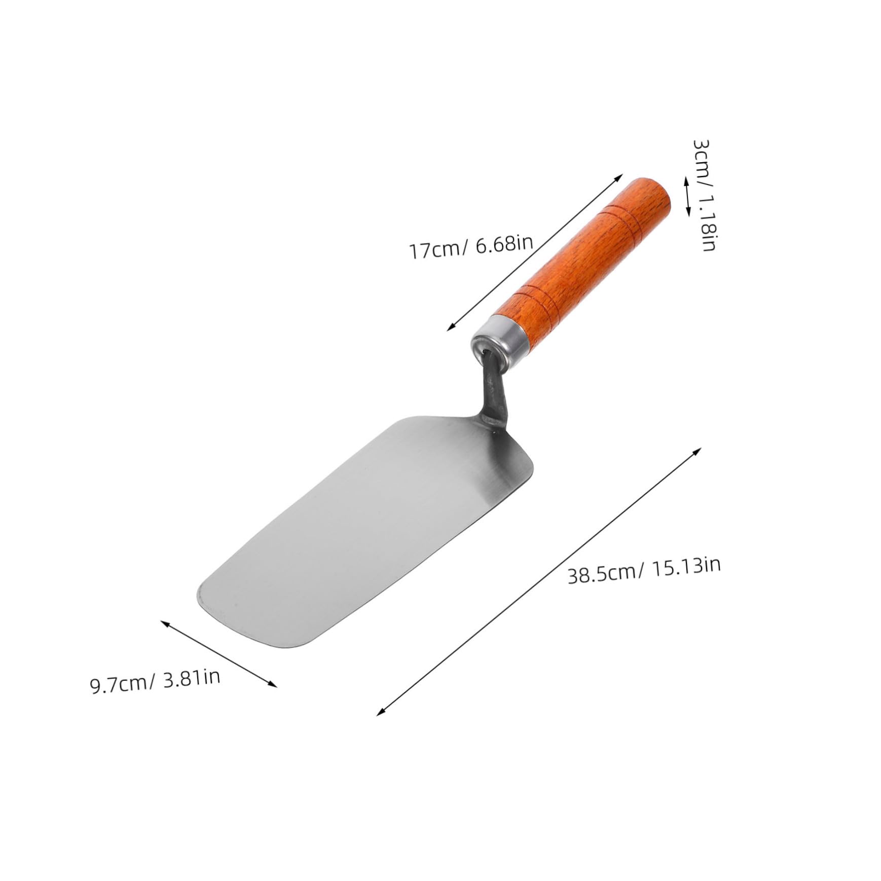 DOITOOL Cuchillo De Plano De Acero Inoxidable Herramienta De Albañilería Para Enlucir Paredes y Suelos De Llanas Para Cemento Interiores y Exteriores