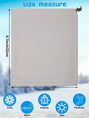 9 Pieces Kids Neck Warmer Winter Fleece Neck Gaiter Kid Tube Scarf Balaclava for Winter Sports2