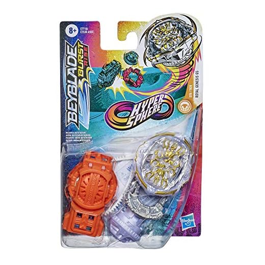 BEYBLADE Burst Rise Hypersphere Royal Genesis G5 Starter Pack -- Stamina Type Battling Top Toy and Right/Left-Spin Launcher, Ages 8 and Up