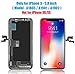 for iPhone X Screen Replacement LCD 5.8 inch with 3D Touch Screen Display Digitizer Assembly Set for A1865,A1901,A1902 w/Repair Tools Kit+ Waterproof Frame Adhesive Sticker+Screen Tempered Protector