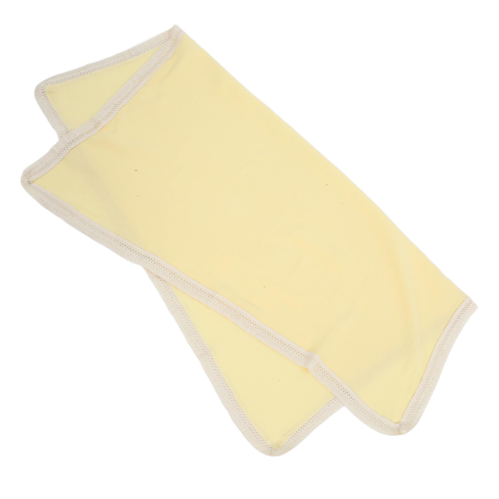 HANABASS 5 Stück Neugeborenen Baumwoll Badetuch Doppellagig Atmungsaktiv Babyswaddle Wickeldecke Gelb für Mädchen Jungen Vielseitig Verwendbar Kuschelig und Hautfreundlich