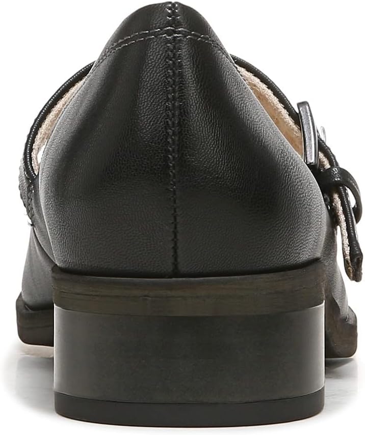 SOUL Naturalizer Women's Ramona Mary Janes Flat, Black Smooth, 5 | Image 5