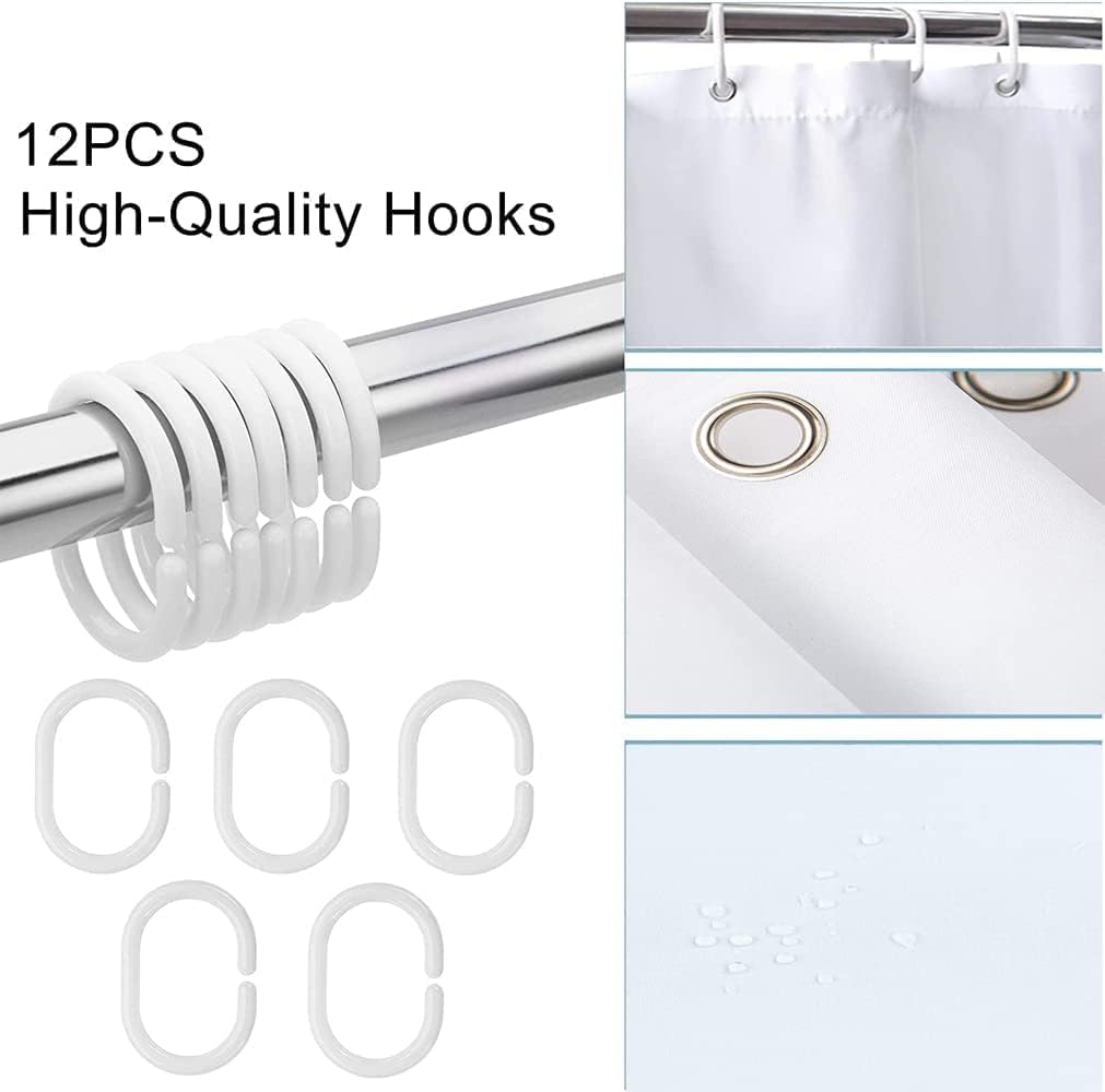 Funny Human Body Shower Curtain for Bathroom, Black and White Girl Woman Nude Breast Boob Fabric Shower Curtains Set, Abstract Minimal Fun Butt Hilarious Restroom Decor Accessories with Hooks 69X75in