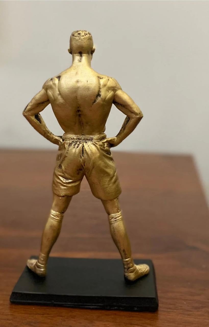 Golden CR7 Football Statue - Resin Figurine -3 Golden CR7 Football Statue - Resin Figurine -3
