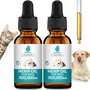 Pets Hemp Oil for Dogs and Cats Anxiety Stress Pain Holistic Inflammation Skin Allergies Relief Joint Hip Аrthritis…