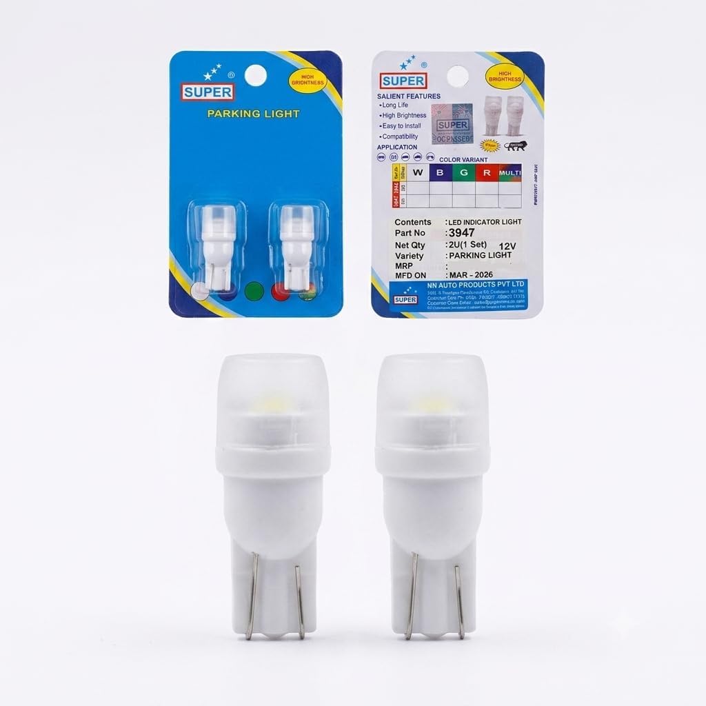 Super 3947W LED Parking Light White 12V Bright Marker Lamp for Cars and Bikes-image-13