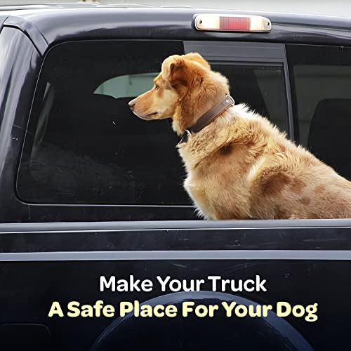 Labra Dog Truck Bed Leash Tether Tie Down System - Canine Leash for Truck or Car, Comfortable Pickup Bed
